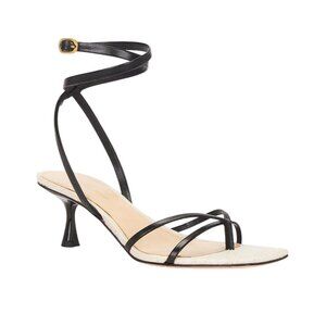 Veronica Beard Caterina Low Heels in Black 9 With Box Womens Sandals